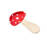 Cartoon Ceramic Mushroom Spoon Rest,Cute Spoon Rest for Kitchen Counter, Cooking Spoon Holder(Spoon Rest)