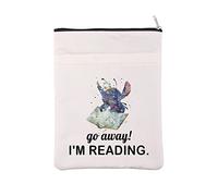 Cartoon Character Book Sleeve Ohana Lovers Book Cover WDW Fandom Gift Go Away I’m Reading Gift for Bookish Bibliophile (go Away BM)