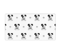 Cartoon Character Jack Russell Terrier Animal,Mouse Pad Large Desk Pad Computer Keyboard Mouse Mat With Non Slip Rubber Base 40 x 70 cm