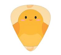 cartoon chick guitar picks in three different thicknesses, suitable for electric guitar and band players