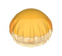 cartoon chick One Size Shower cap with double layer waterproof fabric, suitable for bathing and skin care