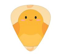 cartoon chick Wear-resistant guitar picks, thin, medium, heavy, 12 pieces of guitar picks, suitable for guitar, bass, electric guitar, ukulele,