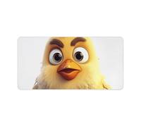 Cartoon Chicken Keyboard Mat Large Gaming Mouse Pad, Anti-Slip Desk Mat for Desktop Desk Work/Home Writing Mat 11.8 * 23.6 Inches