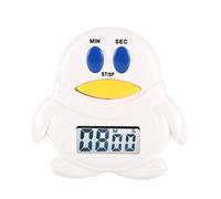 Cartoon Chicken LCD Digital Timer, Cute Electronic LCD Digital Countdown Kitchen Timer Cooking and Baking Helper(Penguin)