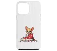 Cartoon Chihuahua in a Sneaker Illustration Design Case for iPhone 13 Pro Max