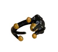 Cartoon Childish Ring Design Sense Heart Small Flower Elephant Ring Couple Girlfriends Friends Gift Women Rings Set (A, One Size)