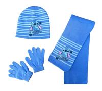 CARTOON Childrens Accessory Set Matching Hat Scarf & Gloves One Size, Stitch, One Size