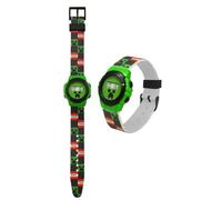 CARTOON Children's Digital Wrist Watch in Contoured Box, Minecraft