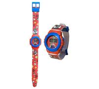 CARTOON Children's Digital Wrist Watch in Contoured Box, Super Mario, Strap