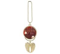 Cartoon Chocolate Car Pendant, Rear View Mirror Hanging Ornament, Auto Decor for Rearview Mirror, Keychain Golden-Style