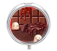 Cartoon Chocolate Pill Box Pill Case Pill Organizer Medicine Pill Organizer Weekly Pill Organizer Pill Holder Small Pill Case Pill Containers Pill Holder for Purse