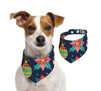 Cartoon Christmas Snowman Flower Dog Bandana Cat Bandana 1PC Dog Accessories for Small Dogs