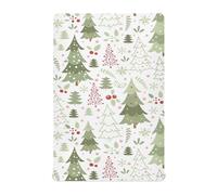 Cartoon Christmas Tree Crib Sheets for Boys Girls Pack N Play Sheet Soft Breathable Mini Crib Sheets 39" x 27"