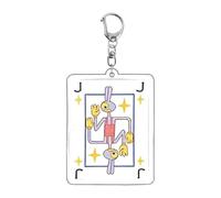 Cartoon Circus Character Acrylic Keychain Cute Clown & Rabbit Figure Keyring Circus Merch Double-Sided Bag Pendant, Backpack Charm Gift for Fans A32