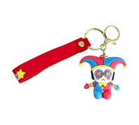 Cartoon Circus Character Acrylic Keychain Cute Clown & Rabbit Figure Keyring Circus Merch Double-Sided Bag Pendant, Backpack Charm Gift for Fans A14