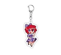 Cartoon Circus Character Acrylic Keychain Cute Clown & Rabbit Figure Keyring Circus Merch Double-Sided Bag Pendant, Backpack Charm Gift for Fans A03