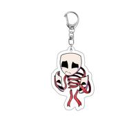 Cartoon Circus Character Acrylic Keychain Cute Clown & Rabbit Figure Keyring Circus Merch Double-Sided Bag Pendant, Backpack Charm Gift for Fans A02