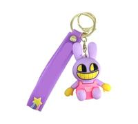 Cartoon Circus Character Acrylic Keychain Cute Clown & Rabbit Figure Keyring Circus Merch Double-Sided Bag Pendant, Backpack Charm Gift for Fans A19