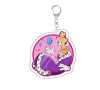 Cartoon Circus Character Acrylic Keychain Cute Clown & Rabbit Figure Keyring Circus Merch Double-Sided Bag Pendant, Backpack Charm Gift for Fans A08