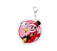 Cartoon Circus Character Acrylic Keychain Cute Clown & Rabbit Figure Keyring Circus Merch Double-Sided Bag Pendant, Backpack Charm Gift for Fans A09