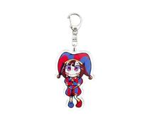 Cartoon Circus Character Acrylic Keychain Cute Clown & Rabbit Figure Keyring Circus Merch Double-Sided Bag Pendant, Backpack Charm Gift for Fans A01