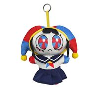 Cartoon Circus Character Plush Keychain Cute Clown & Rabbit Plush Keyring Circus Merch Bag Pendant, Backpack Charm Gift for Fans A05