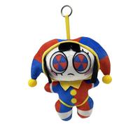 Cartoon Circus Character Plush Keychain Cute Clown & Rabbit Plush Keyring Circus Merch Bag Pendant, Backpack Charm Gift for Fans A01