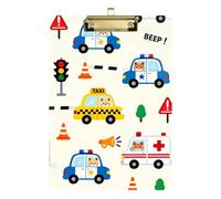 Cartoon Color Car Taxi A4 Speech Therapy clipboard Hard Board for 5th Grade Classroom Essentials for Teachers Size 9 x 12