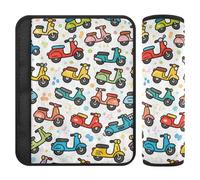 Cartoon Colorful Cute Bike car seat Shoulder Strap Covers,Protects Your Neck and Shoulders,seat Belt Shoulder for Sedan Backpack Van forro para cinturon de segurida 2 pcs
