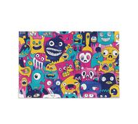 Cartoon Colorful Monsters Floor Puzzle Large Puzzle Toy for Aged Entertainment and Intelligence Hard Brain Games Greatest Gifts for Your Family Puzzles for Adults 1000 Piecing