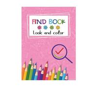 Cartoon Coloring Book, Compact Look Find, Interactive Activity Play, Reliable Home Beach Vacation Entertainment, Preschool Learning Companion, Reading Pack for Kids, Girls, 28.5 x 21cm
