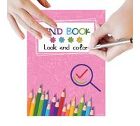 Cartoon Coloring Books - 11.22 Inches Paper Puzzle Workbook, Thick Educational Drawing Pages, Interactive Look Search Challenge Set with Portable Compact Format | Travel Classroom Holiday