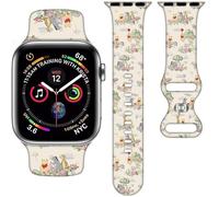 Cartoon Band Compatible with Apple Watch 38mm/40mm/41mm/42mm/44mm/45mm/46mm, Cute Bands Replacement for Apple Watch Series 10 9 8 7 6 5 4 3 SE2, Silicone iWatch Band for Women Men