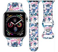 Cartoon Compatible Apple Watch Bands, Cute Silicone Replacement for Series 10 9 8 7 6 5 4 3 SE2, iWatch Band for Women Men 38mm 40mm 41mm 42mm 44mm 45mm 46mm