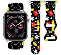 Cartoon Compatible with Apple Watch 38mm/40mm/41mm/42mm/44mm/45mm/46mm, Cute Bands Replacement for Apple Watch Series 10 9 8 7 6 5 4 3 SE2, Silicone iWatch Bands for Women & Men