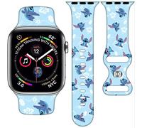 Cartoon Band Compatible with Apple Watch 38mm/40mm/41mm/42mm/44mm/45mm/46mm, Cute Bands Replacement for Apple Watch Series 10 9 8 7 6 5 4 3 SE2, Silicone iWatch Band for Women Men