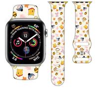 Cartoon Band Compatible with Apple Watch 38mm/40mm/41mm/42mm/44mm/45mm/46mm, Cute Bands Replacement for Apple Watch Series 10 9 8 7 6 5 4 3 SE2, Silicone iWatch Band for Women Men