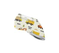 Cartoon Construction Truck White Golf Club Iron Covers Premium Golf Iron Headcovers for Most Blade Putters