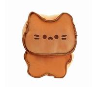 Cartoon Cookie Cat Plush Toy Doll 40cm - Soft Stuffed Butter Biscuit Style Pillow with Cute Cat Face, Creative Plushie Cushion for Girls, Sofa Decoration or Cozy Bedside Use