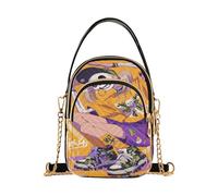 Cartoon Cool Skeleton Street Style Yellow trendy crossbody purses for women trendy with multi pockets hand bag for women for wife