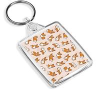 Cartoon Corgis Keyring Corgi Dog Puppy Funny Cute Keyring #15890