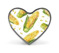 Cartoon Corn on the Cob Cartoon Pumpkin Head Lapel Pin - Heart Shape Brooch Pins for Men & Women Suit Accessories, 1" Lightweight Enamel Lapel Pins Buttons for Backpacks, Hats, Bags, Lanyards