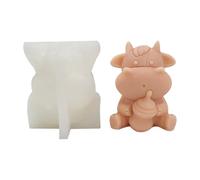 Cartoon Cow Candle Mould | 3D Cute Silicone Party Supplies Animal Moulding Shape - For Soap Chocolate Decoration Home Parties Birthday Offices Bedroom School Apartment