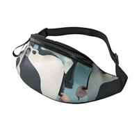 Cartoon Cow Printed Fanny Pack for Men Women Crossbody Waist Bag Pack Bum Bag with Adjustable Strap for Hiking Running Travel Cycling