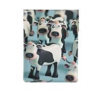 Cartoon Cow Printed Laptop Sleeve Bag 13-Inch - Leather Laptop Sleeve Case Shockproof Protective Computer Cover Bag