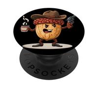 Cartoon Cowboy Acorn Costume for Gun and Fall Lovers PopSockets Adhesive PopGrip