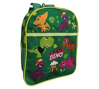 CARTOON Crazy Dino Nursery Backpack School Bag for Children Dinosaurs 30 x 25 x 10 cm Leisure Accessory, green