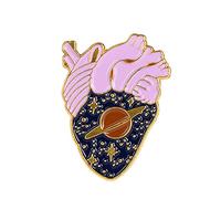 Cartoon Creative Heart Series Brooch, Anatomical Heart Enamel Brooches, Suitable For Decoration Of Dress Sweater Scarf Bag