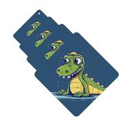 Cartoon crocodile Car Air Freshener Cards for Women Men 4 Pack Cute Car Accessories Long Lasting Scent Car Diffuser Hanging Auto Aromatherapy Tablets Car Fresheners Gifts