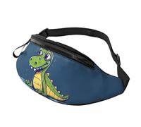 Cartoon crocodile Fanny Pack for Men Women, Waterproof Sports Waist Bag Fashion Belt Bag Crossbody Bags Hip Bum Bag with Adjustable Strap Large Sling Bag Purse for Travel Hiking
